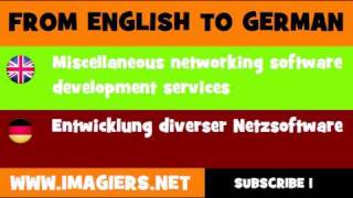 Deutsch Englisch Entwicklung Diverser Netzsoftware