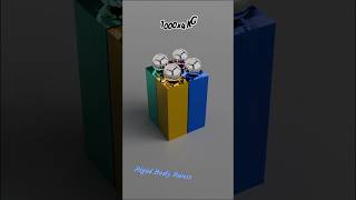Satisfying colorful cubes blocks demolition rigid body simulation😍 #rigidbody #satisfying #animation