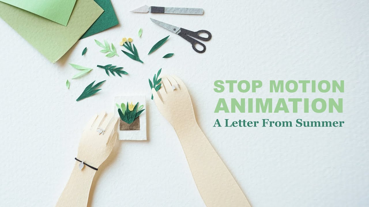 Stop Motion Letters A Letter From Summer | stop motion animation - YouTube