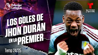 Jhon Durán no sabe marcar goles feos ¡Mira sus obras aquí! | Premier League | Telemundo Deportes