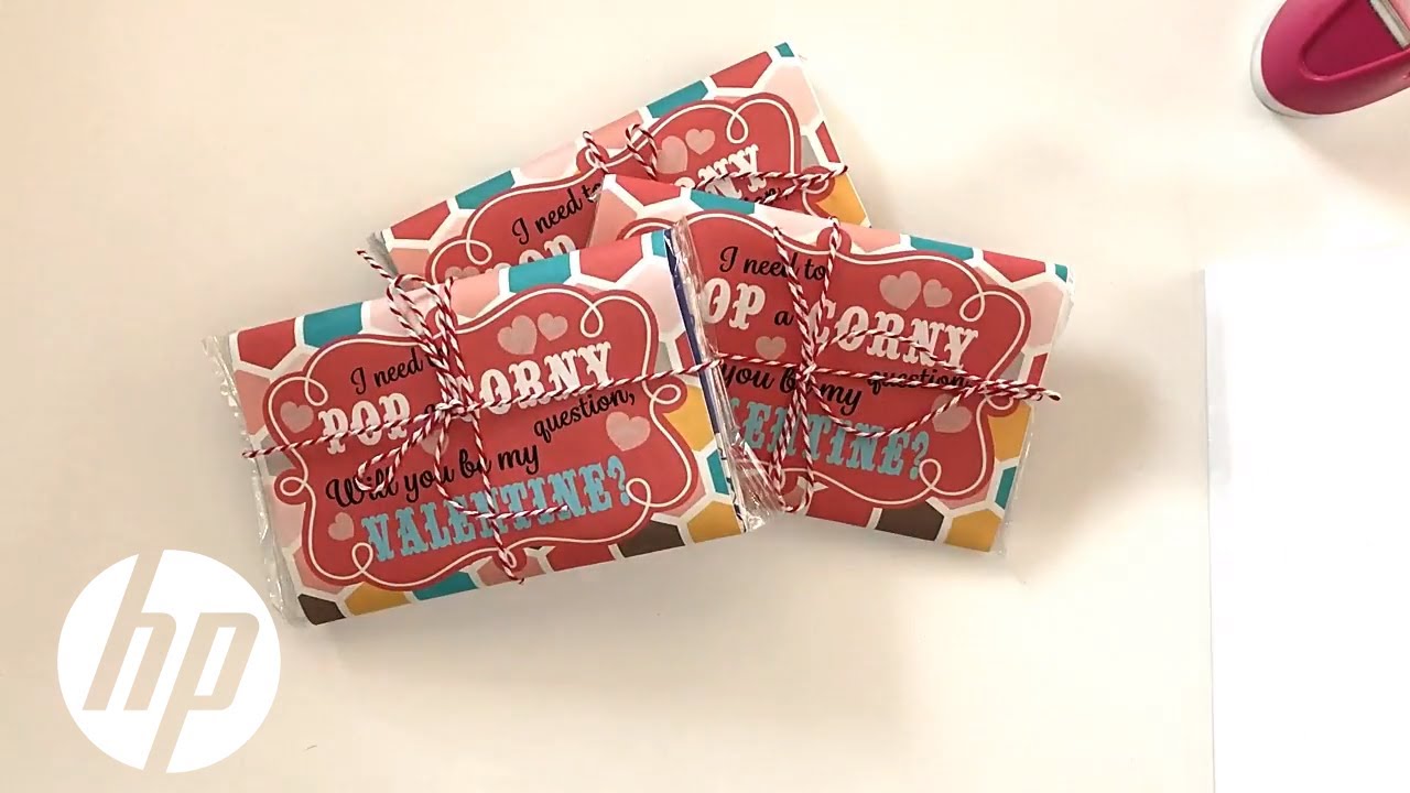 hpv vaccine Valentine’s Day Popcorn Wrapper | HP Printers | HP