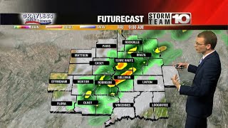 Scattered showers possible on Friday