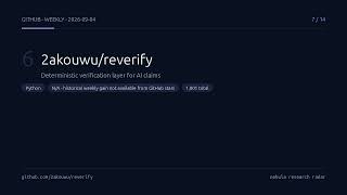 github trending summary weekly 2026 09 04