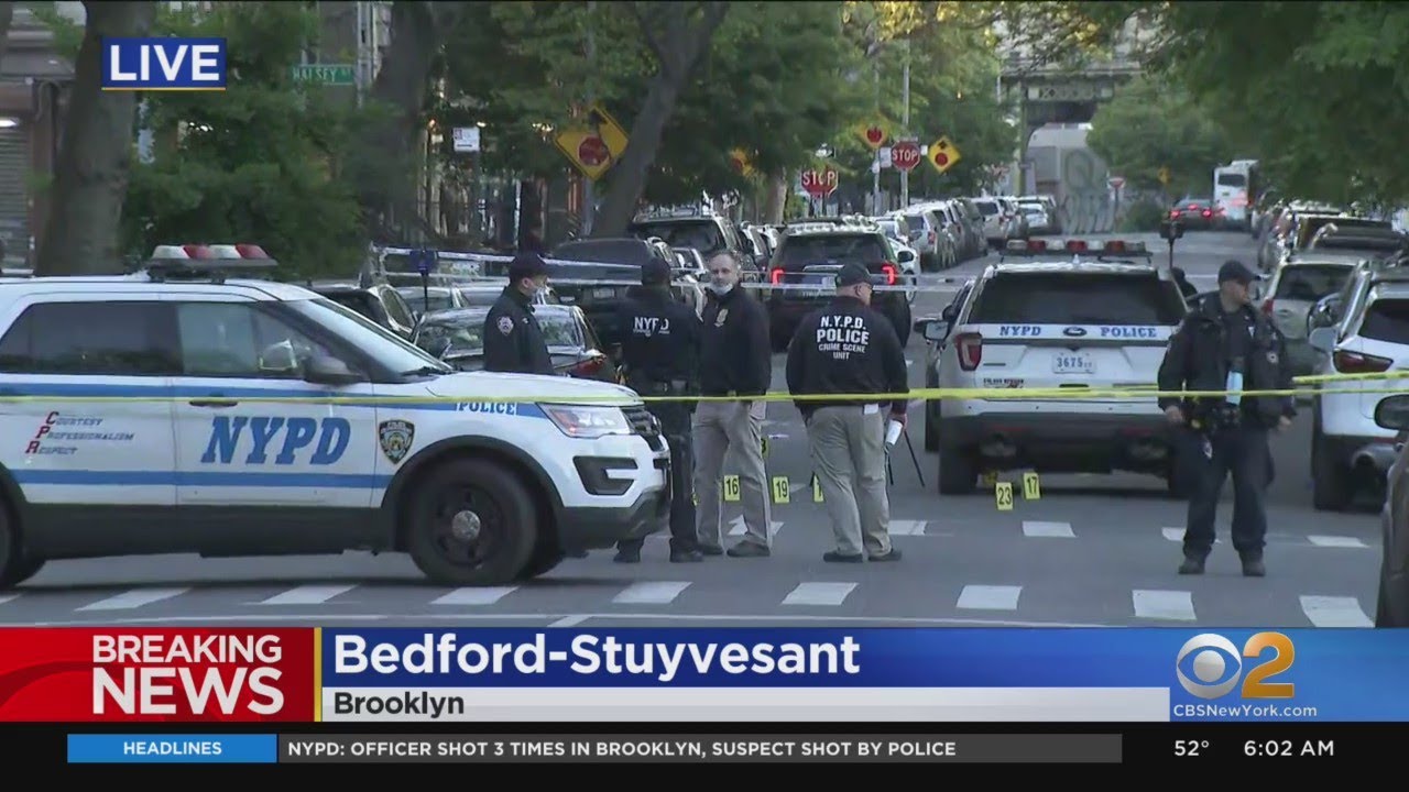 NYPD Officer Hospitalized After Being Shot In Brooklyn - YouTube