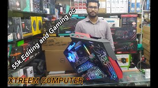 55k.Editing and Gaming pc Ryzen 5 3600 Asrock B450M Steel LegeCorsair 8GB RGB Pro Bloody GH-30 ROGUE