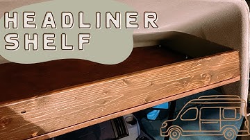 Vancillary Ford Transit Headliner Shelf Install