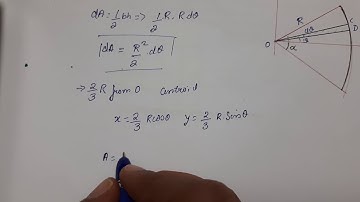 Centroid of Area of Circular Sector