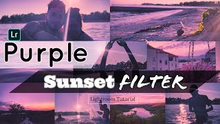 Sunset preset Lightroom Tutorial - Purple Filter | Sunset Preset screenshot 5