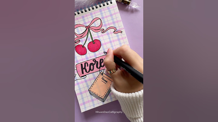 Stunning Front Page Design: Korean 🎀 #shorts #nhuandaocalligraphy #frontpage