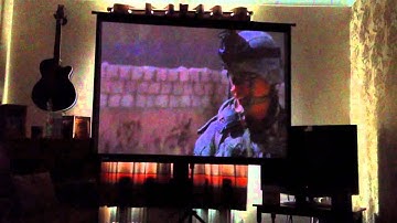 Optoma PK201 projector screen test