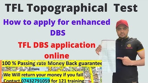 How to apply for Enhanced DBS for Private hire license in London 2021 , TFL DBS application online