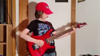 Dustin Tomsen 12 years old covers Jimi Hendrix "Purple Haze" chords