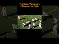 Tennessee Volunteers OL Drills 2pt. Alignments #coaching #football #ncaa #offensiveline #volunteers