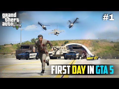 I STOLE A BIG GANGSTER CAR | DAY 1 IN GTA 5 #1