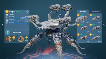 NEW DAGON ROBOT IS SO OP! TESTING THE TAMER BUILD! (War Robots)