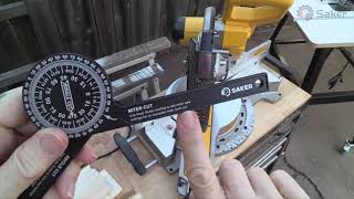 Saker Miter Saw Protractor "Aluminum" Review Does It Work？
