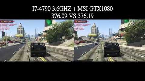 GTA 5  NVIDIA GeForce WHQL driver  376.09 vs 376.19