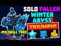 SOLO Fallen Winter Abyss 2 Triumph with Brawler + No Skill Tree | TDS Tower Defense Simulator
