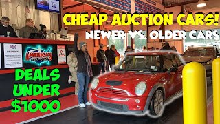 CHEAP CARS UNDER $1000 THESE ARE THE TYPES OF DEALS YOU GET AT THE AUTO AUCTION