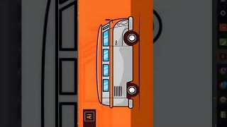 How to design a flat vector illustration in adobe illustrator | Illustrator Tutorial #shorts