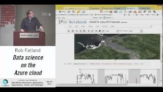 2015 Unidata Users Workshop:  Data science on the Azure cloud