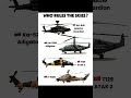Comparing top attack helicopters AH-64E Apache Guardian, Ka-52M Alligator, T129 ATAK 2, and Z-10ME?