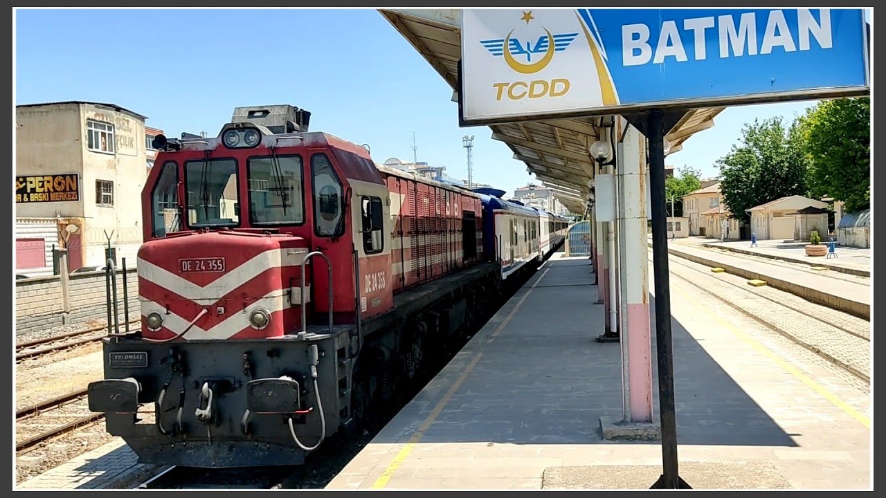 TCDD DE 24355 | BATMAN'DAN DİYARBAKIR'A FULL TREN YOLCULUĞU | BÖLGESEL TREN | REGIONAL TRAIN 