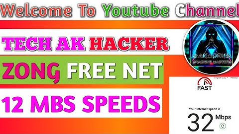 Zong Free Net Fast Speeds 😍🤟