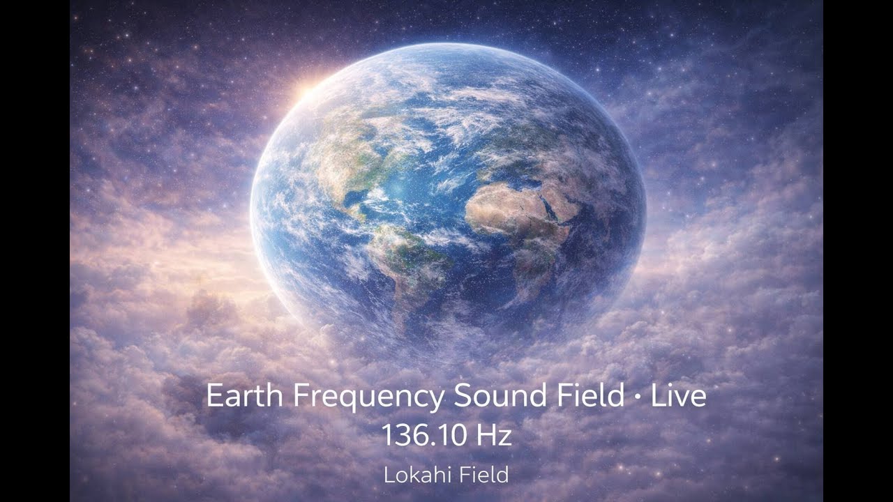 136.10 Hz Earth Frequency 🌍 Deep Meditation & Heart Coherence | Lokahi Field LIVE