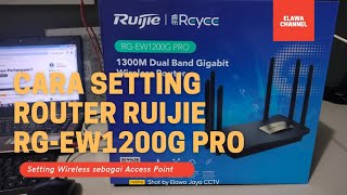 Cukup dengan HP, Cara Setting Router Ruijie EW1200G