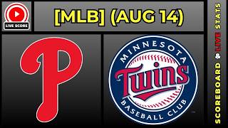 Philadelphia Phillies vs Minnesota Twins MLB Baseball August 14 2026 Live SCOREBOARD EN VIVO