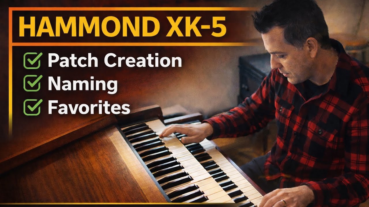 Hammond XK-5 - How to Save & Recall Presets (Favorites & Naming Guide)