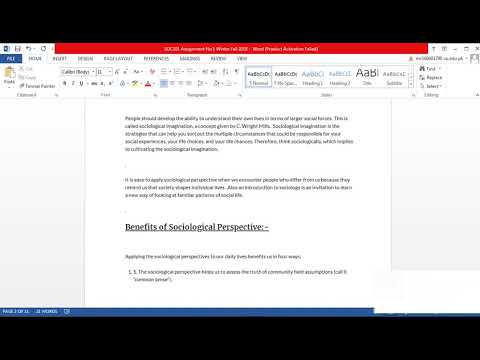 SOC101 Assignment No 1 Solution Winter Fall 2018 - YouTube