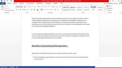 SOC101 Assignment No 1 Solution Winter Fall 2018