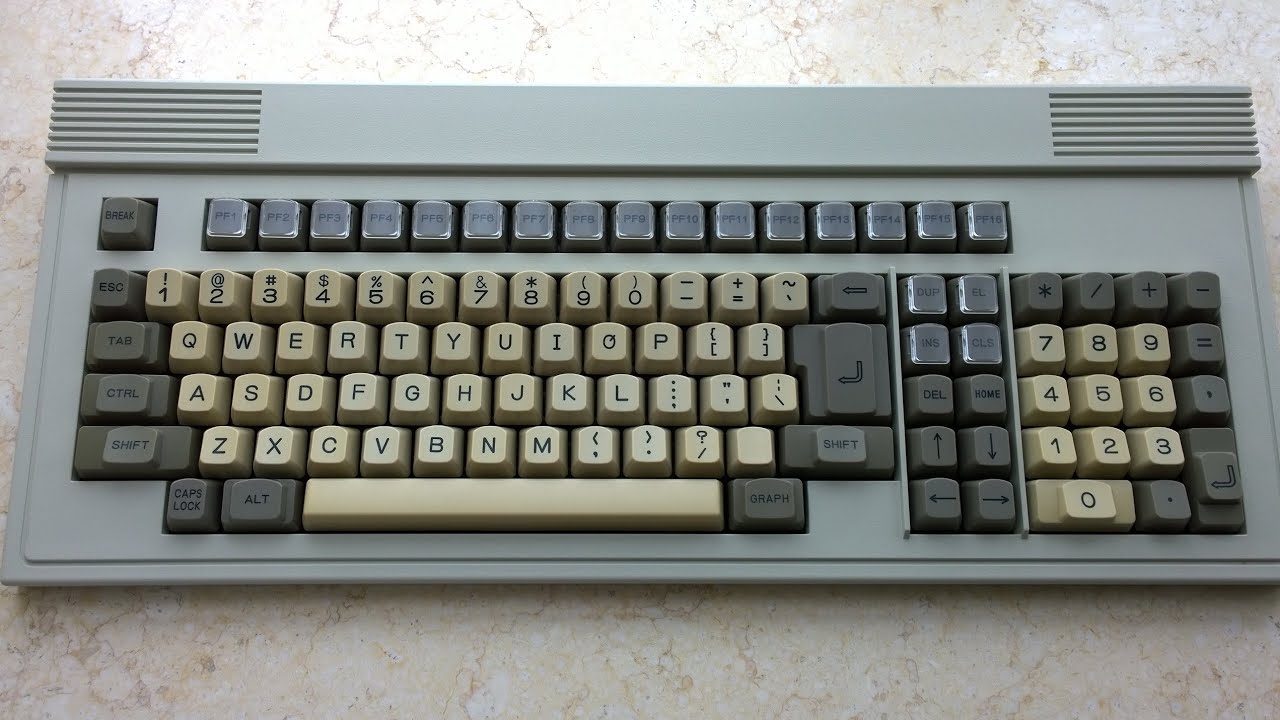 Fujitsu N860-2500-V101 keyboard typing demo