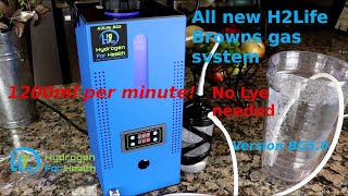 Best Hydrogen Inhaler All new H2Life Oxy/Hydrogen Browns Gas system version BG5 Hydrogen Inhalation Machine H2 Life