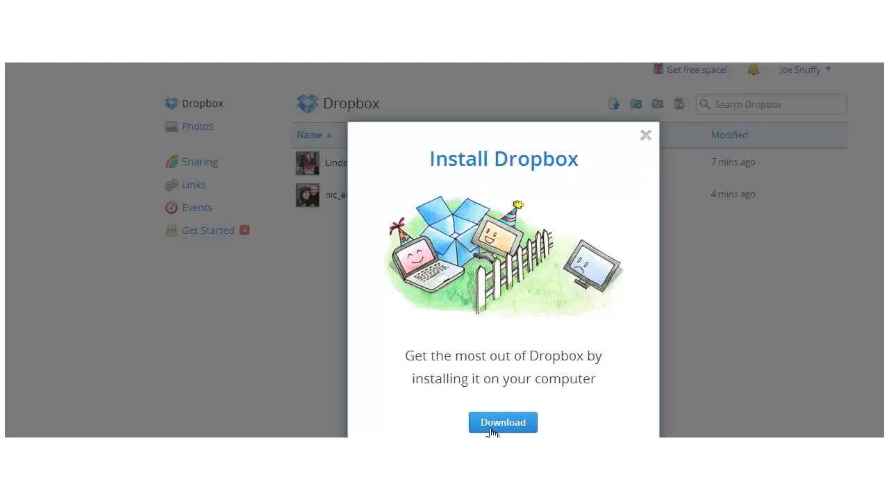 dropbox download subset of files