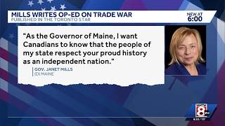 Gov. Janet Mills writes op-ed on tariffs against Canada