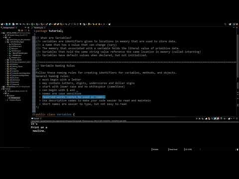 Variables: Declare and Initialize