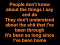 kid rock only god knows why  lyrics video