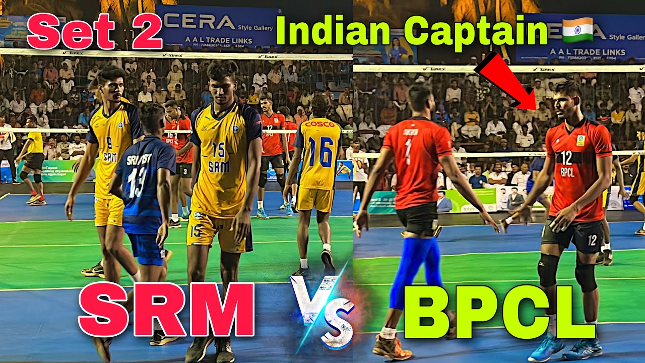 Indian Captain 🇮🇳 Jerome Vinith 💥 BPCL Vs SRM University 💥 Set 2 | Kollam