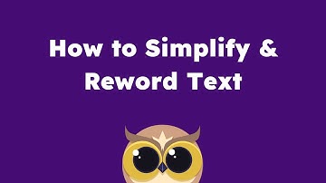 How to Reword or Simplify (AI) Text and Web Pages | Helperbird tutorials