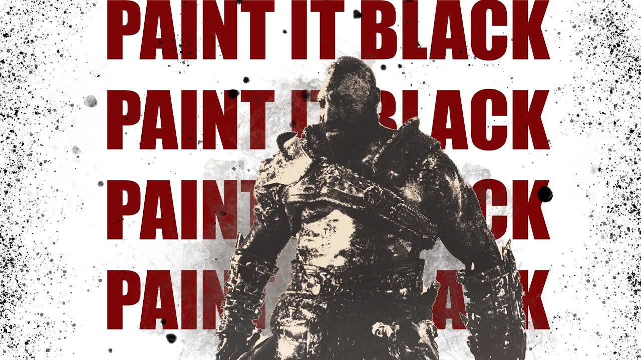 GOD OF WAR PAINT IT BLACK YouTube