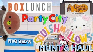 Amazing Squishmallow Hunt and Haul Party City Five Below Box Lunch Hot Topic Hallmark