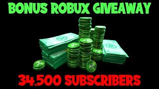 BONUS ROBUX GIVEAWAY FOR 34,000 SUBSCRIBERS! (November 2021) | ROBLOX screenshot 2