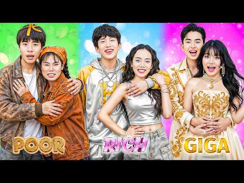 Poor Vs Rich Vs Giga Rich Couple At School! Who Is The Best Couple?