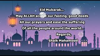 Eid Mubarak ||Eid UL Fitr||2021||Ramadan ||