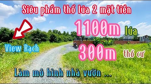 Đất Cần Giuộc Giá Rẻ| 1400m đất có 300m thổ cư  2 mặt tiền đường View Rạch,làm nhà vườn thì chill...