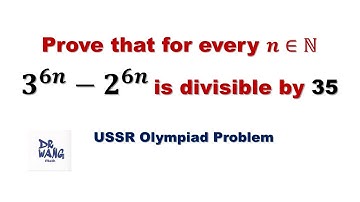 Prove that for every 𝒏∈ℕ, 𝟑^𝟔𝒏−𝟐^𝟔𝒏 is divisible by 35 | Moscow Mathematical Olympiad Problem
