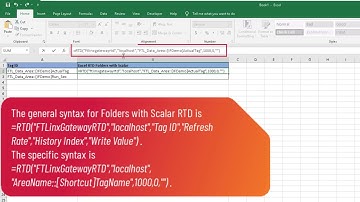 FactoryTalk Linx Gateway Configuration: Excel RTD and DDE